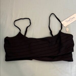 Beach Bunny Black Classic Bikini Top